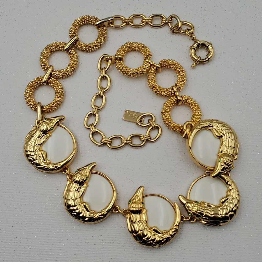 Lilly Pulitzer Gold Tone Alligator Necklace - Picture 5 of 11